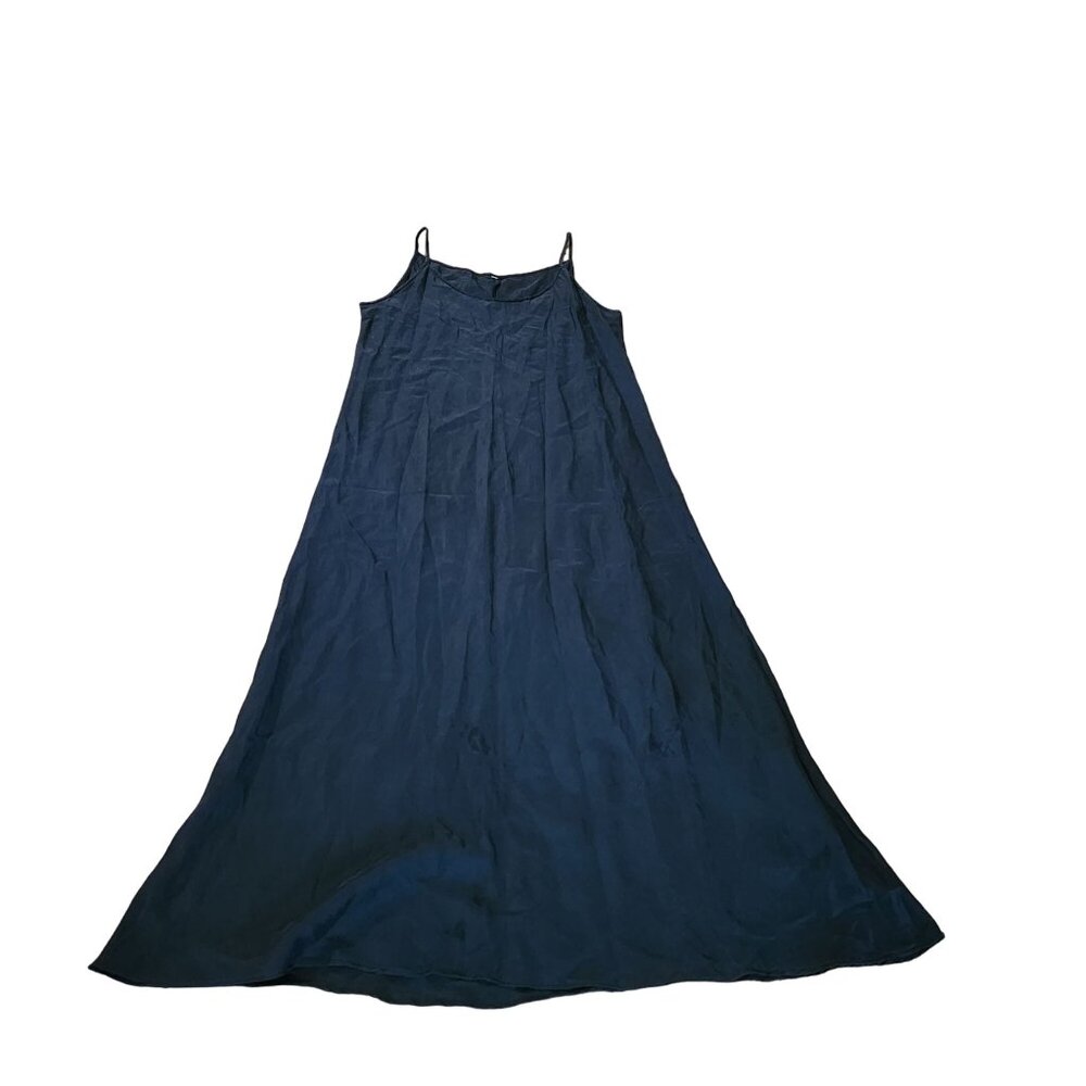 Vintage Black Silk Slip Dress